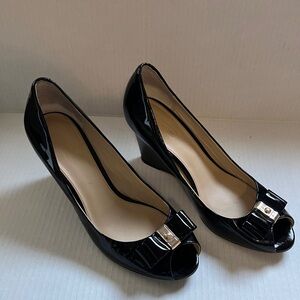 Coach Patent Leather Wedges